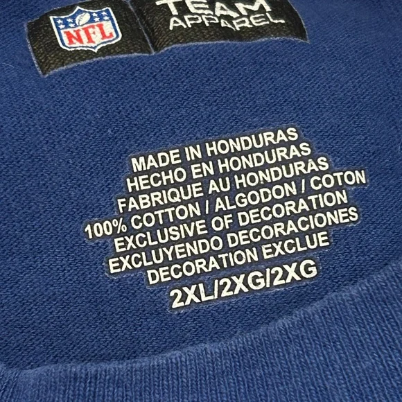 NFL Giants Blue Short Sleeve Tee - Picture 3 of 4
